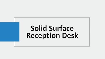 Excel Dryer Office Renovation: Solid Surface Reception Desk