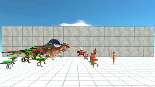 Carnivore Dinosaurs vs Ancient Humans - Animal Revolt Battle Simulator