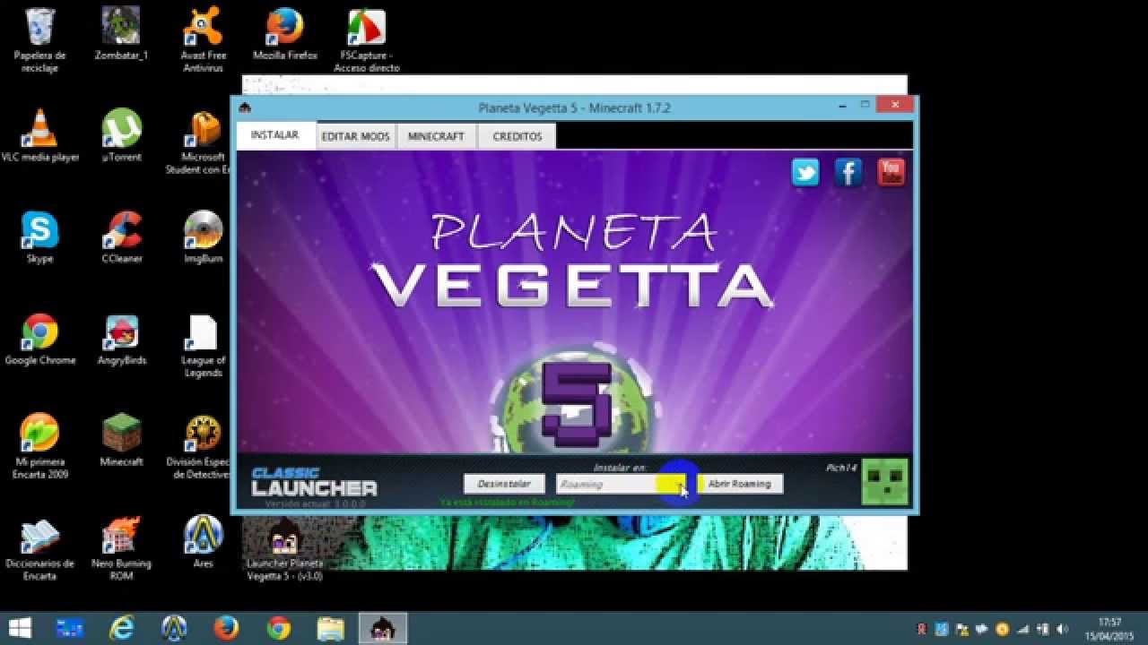 Descargar Minecraft de Planeta Vegetta 5 Para windows 8.1 