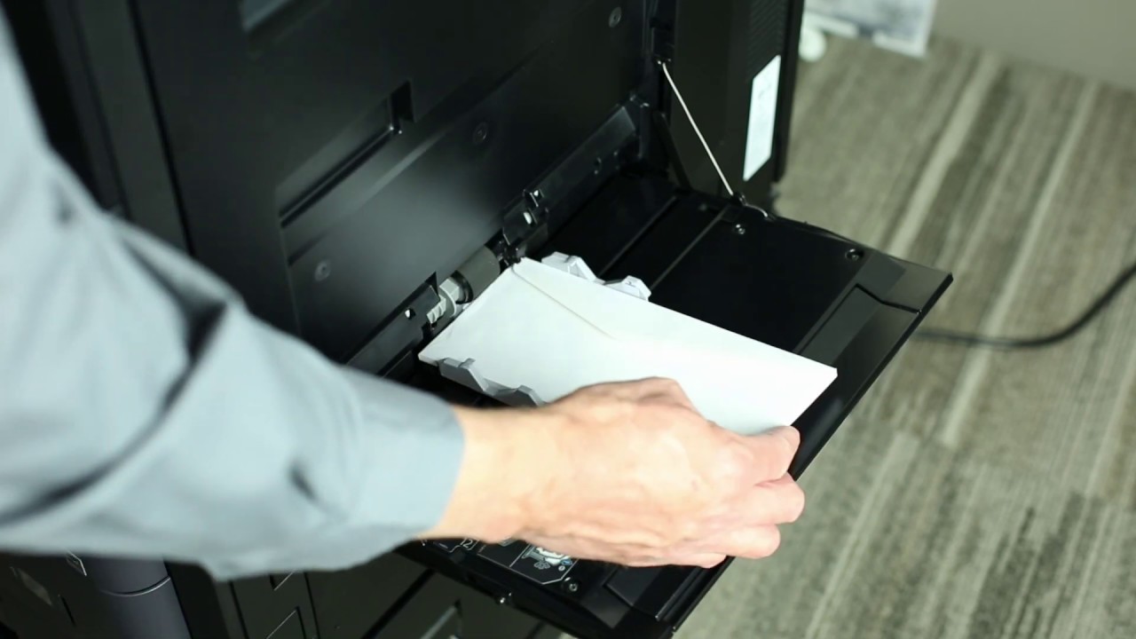How To Print Envelopes On The Kyocera Taskalfa Series Sumnerone Youtube