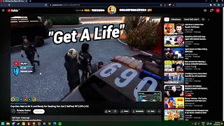 Koil Reacts to a Cop getting Mad at CG for Stealing her Car | NoPixel GTA RP