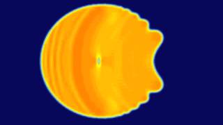 Generation of a faint bubble in the collision of two liquid droplets