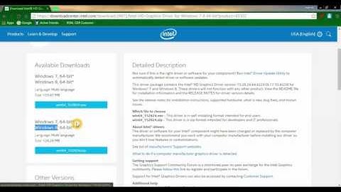 How to download Intel® HD Graphics Driver for Windows 7 64 bit