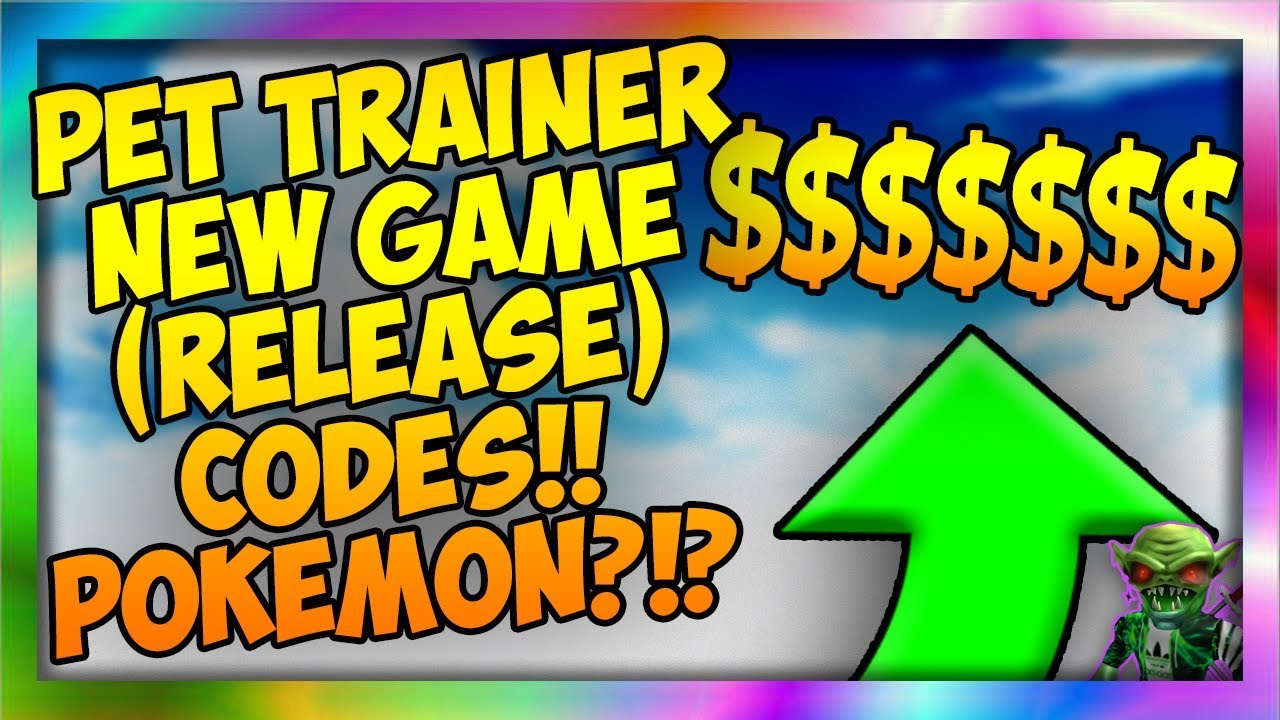 Pet Trainer Release Codes Pokemon On Roblox Youtube - pet trainer roblox codes