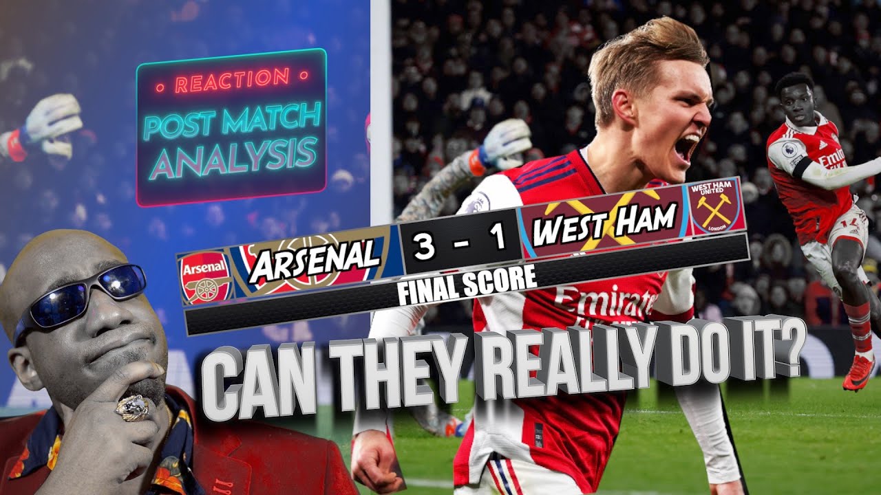 West Ham vs. Arsenal score: Gunners' Premier League title hopes ...