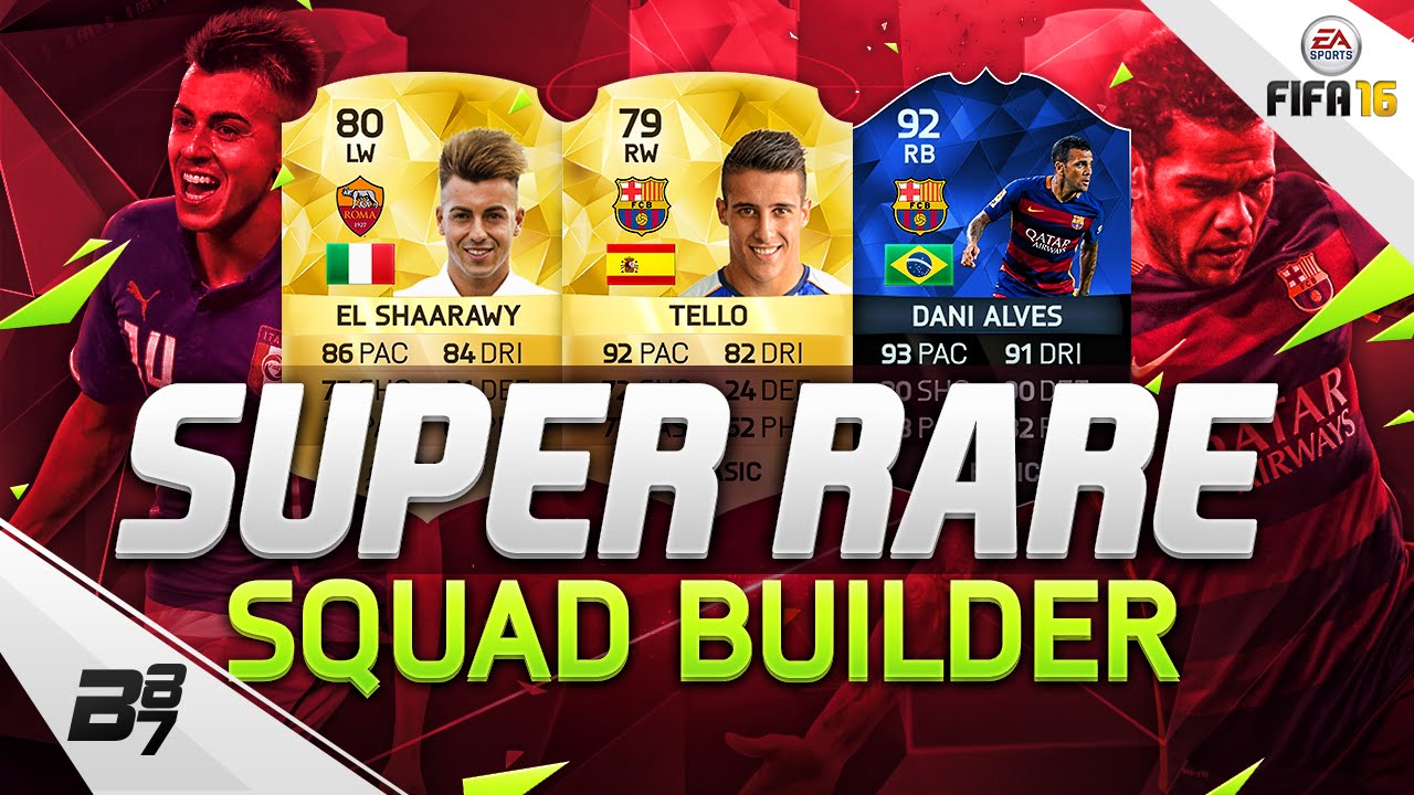 SUPER RARE CARD SQUAD BUILDER! w/ BARCA TELLO! | FIFA 16 fifa ultimate team 18