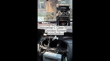 Large Android Screen Installed on Mercedes Benz W205 C Class NTG5 | Car Radio Head Unit | Carplay