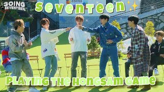 A compliation of Seventeen playing the hongsam game | red ginseng game