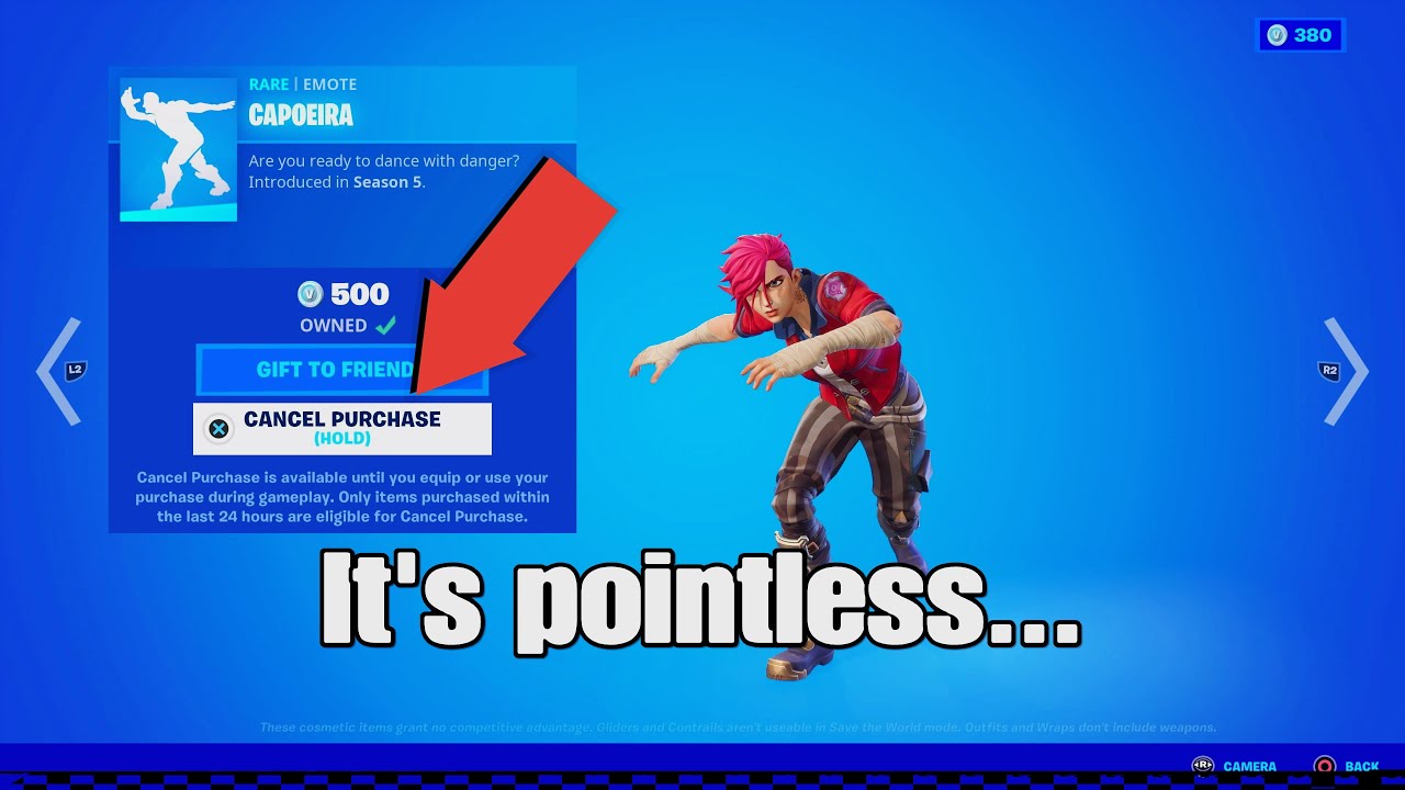 This New Feature in Fortnite is Pointless (Fortnite Cancel Purchase