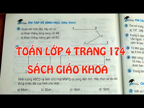 Video TOÁN LỚP 4 TRANG 174 SÁCH GIÁO KHOA - ÔN TẬP VỀ HÌNH... - YouTube
