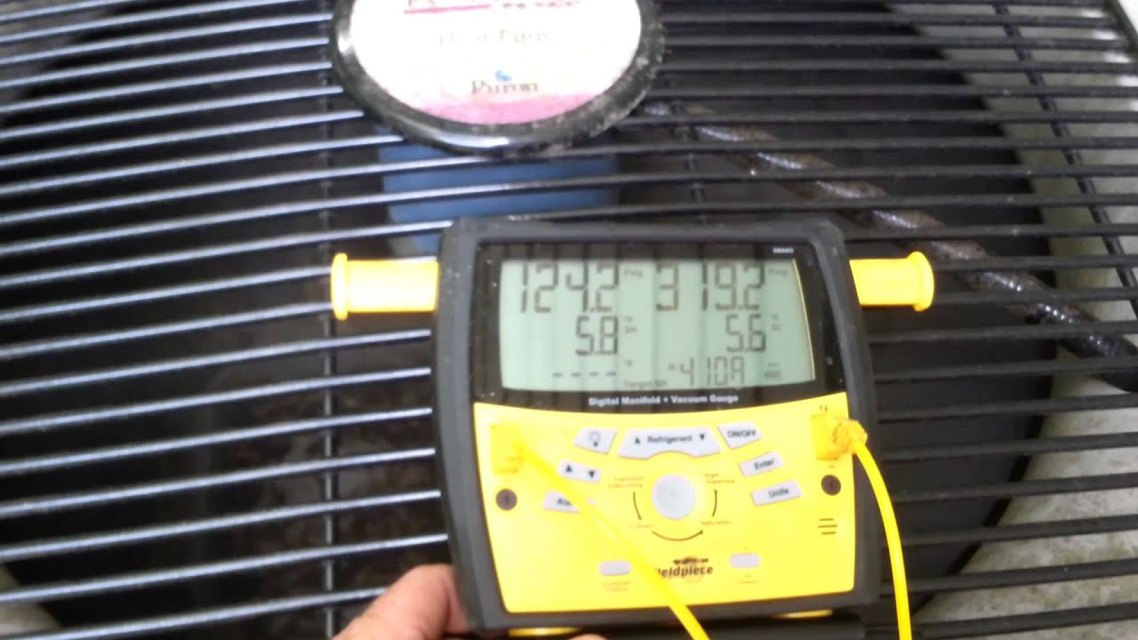 overcharged 410a Air conditioner
