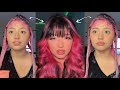 Hair dye tutorial  pink egirl strips
