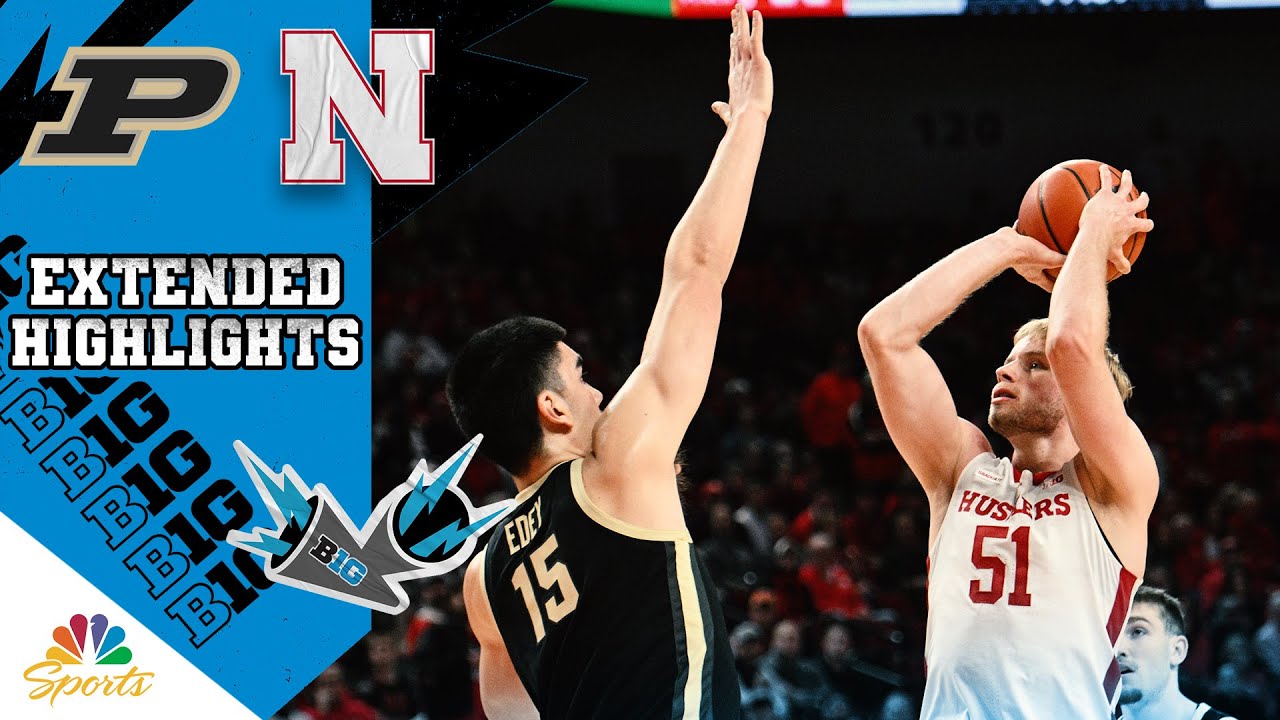 HIGHLIGHTS Purdue vs. Nebraska Big Ten Men's Basketball 1/9/2024
