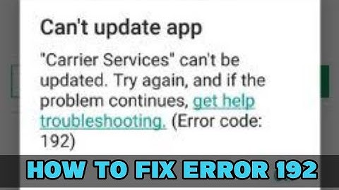ERROR 192 | HOW TO FIX TUTORIAL / Cannot Install Download App in Google Play Store #BanlagTutorial