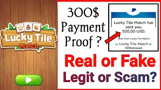 Lucky Tile Match Payment Proof | Lucky Tile Match Real or Fake | Lucky Tile Match Legit or Scam 🙄🤔 screenshot 1