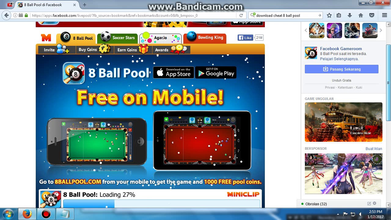 How To Cheat 8 Ball Pool Facebook 2017 - 