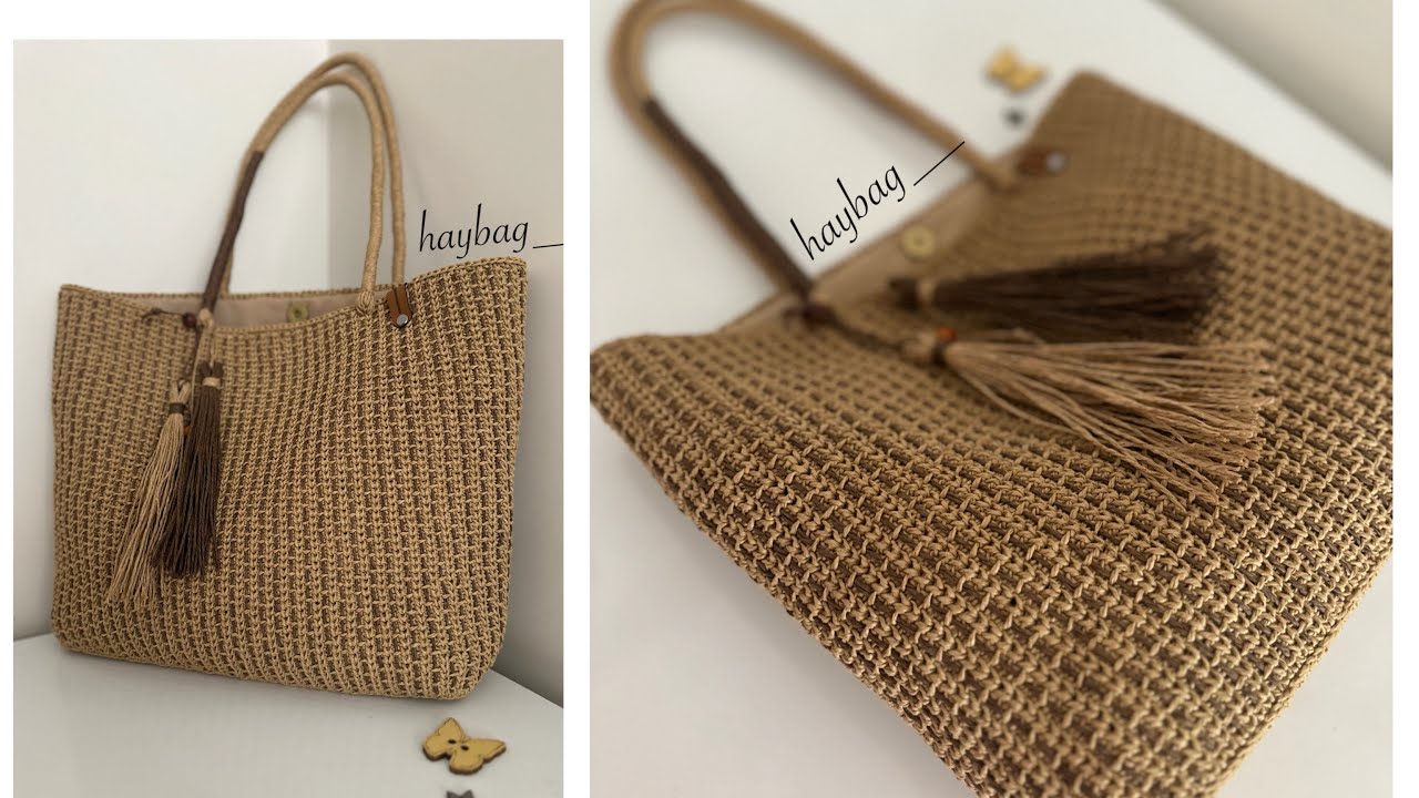 İŞLEMELİ BAŞAK MODELLİ ÇANTA YAPIMI