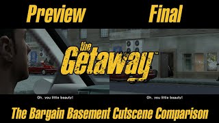 The Getaway - Preview vs Final Mission 13 Cutscene Comparison