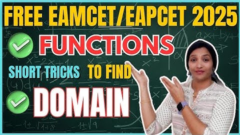 Functions in Telugu Shortcuts | EAMCET 2025 Exam | Telangana and AP | AP&TS EAPCET/EAMCET 2025 |