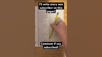 Day 2 of Writing Every New Subscriber on This Paper!