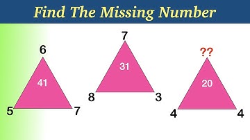 Missing Number Puzzle || Triangle Missing Number Puzzle