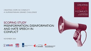 Misinformation, Disinformation and Hate Speech in Humanitarian Contexts Webinar