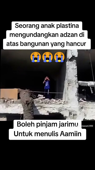 masyaallah suara adzan anak palestina #videoshort #trending #fypシ゚viral