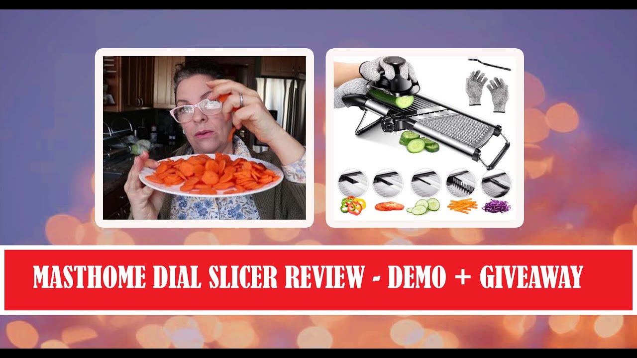 MASTHOME Adjustable Mandolin Food Slicer Set & Reviews
