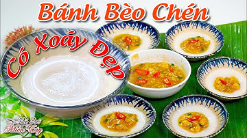 Cách Làm BÁNH BÈO CHÉN Có Xoáy đẹp - Cách Pha Bột Bánh Bèo Chén Huế nhân tôm thịt | Bếp Quê Miền Tây
