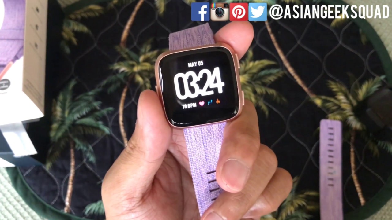 how to set time fitbit versa