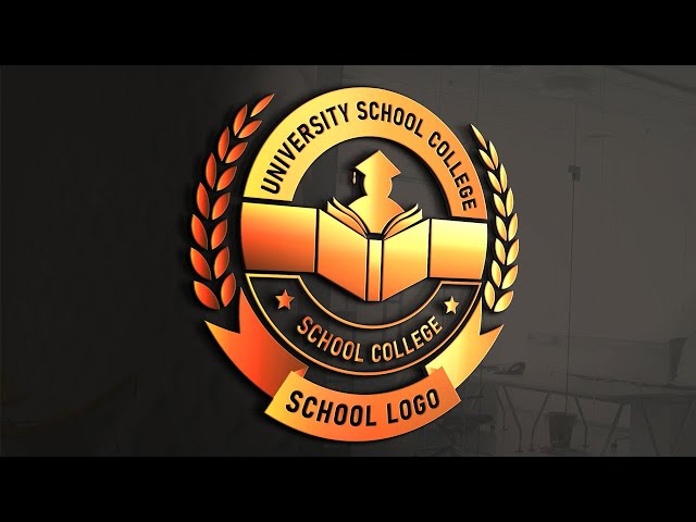 How to Make School College University Logo Design In illustrator||Rasheed RGD class=