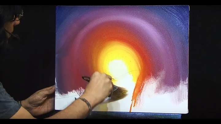 Acrylic landscape | FANTASY SUNSET