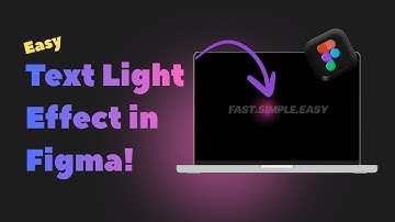 Text Light Glow Effect in Figma– Super Fast Tutorial | 2 minutes