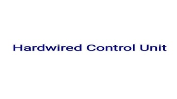 Hardwired Control Unit - K6