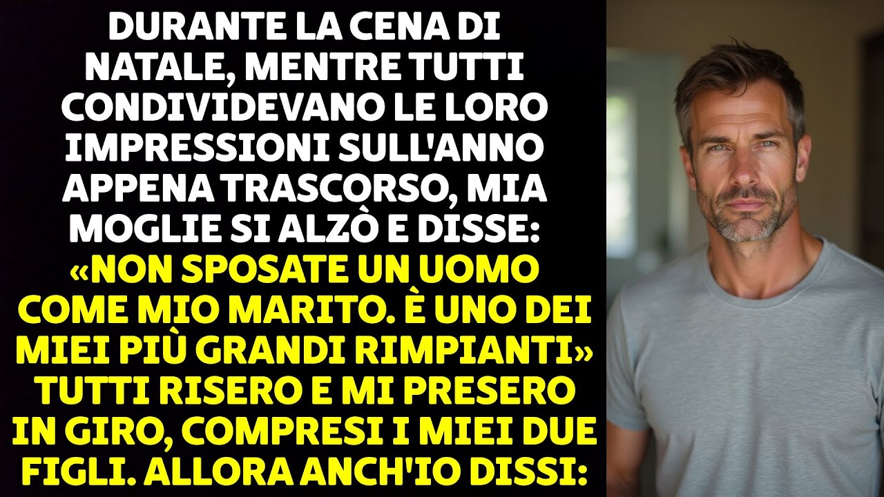 MIA MOGLIE MI HA DETTO: «NON SPOSARE UN UOMO COME MIO MARITO. È UNO DEI MIEI PIÙ GRANDI RIMPIANTI...