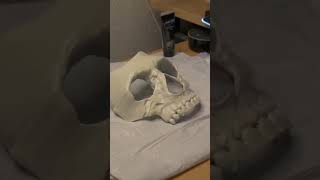 Making the #ghost mask from #mw2 #3dprinting #propmaker #cosplay