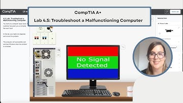 CompTIA A+ Lab 4.5: Troubleshoot a Malfunctioning Computer