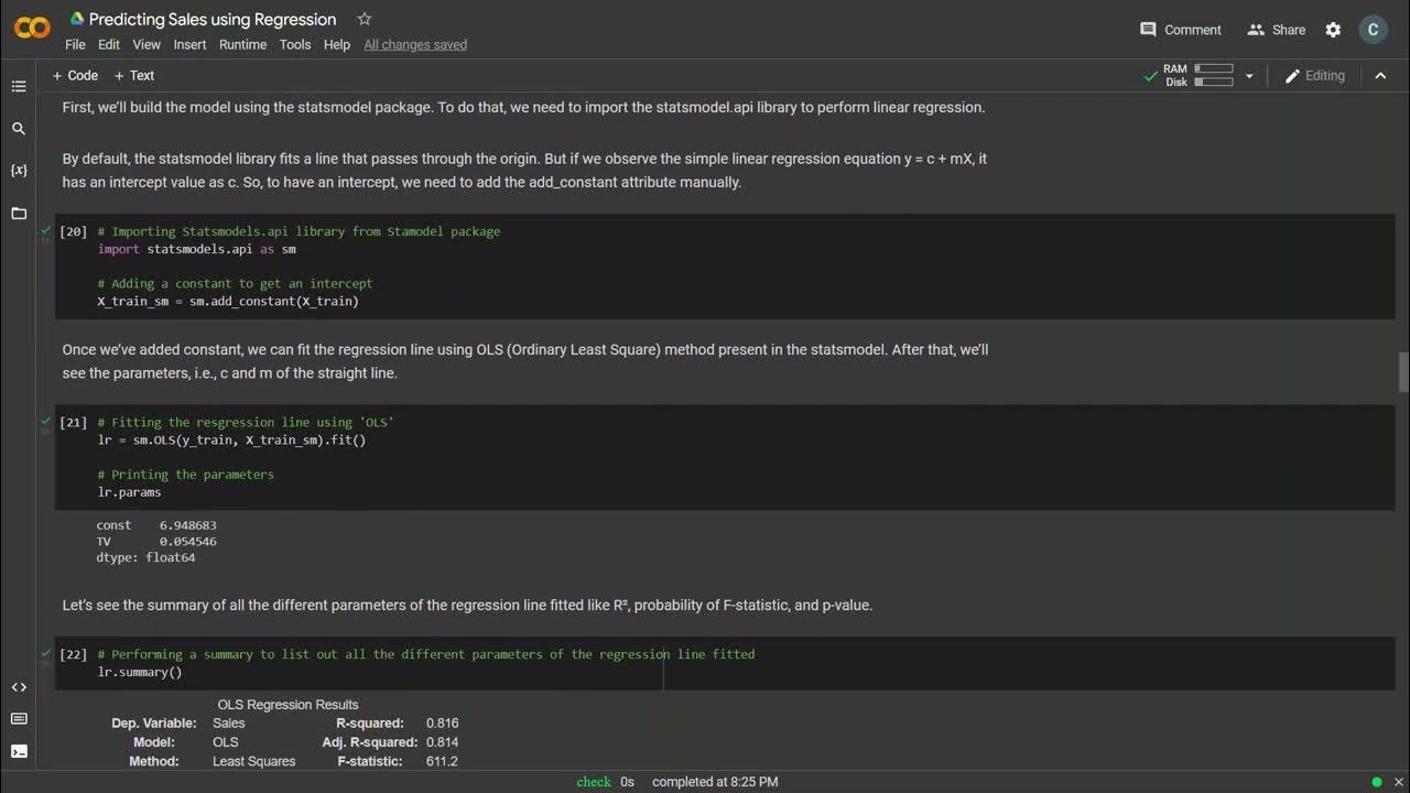 Sales Prediction using Linear Regression - YouTube