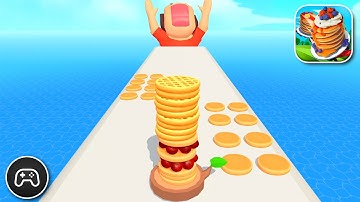 Pancake Run - Gameplay Walkthrough Part 35 - Puzzle Game Levels 279-282 (iOS, Android)