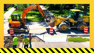 🚧👷‍♂️Mini Excavator and Front End Loader In Action 🦺