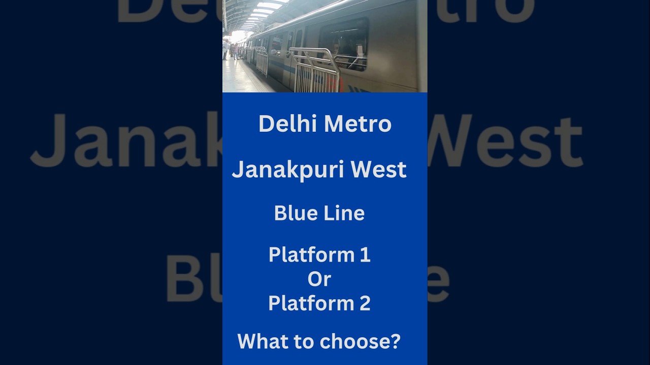 Janakpuri West - Delhi metro blue line | #janakpuriwest #delhimetro #bluelinemetro
