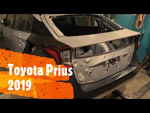 Кузовной ремонтToyota Prius  Часть 2 рихтовка задка #garage880 #кузовной ремонт