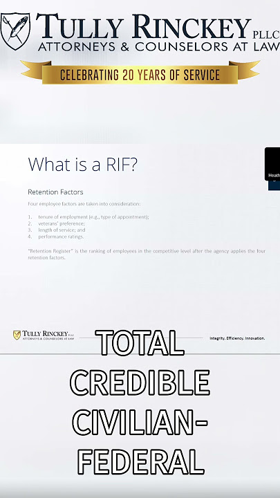 RIF Regulations:  Understanding Retention Factors for Federal Employees