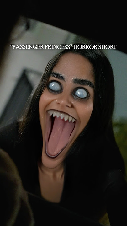 CREEPY EVIL WITCH bites your head off when you drive! #horrorshort #scary #horrorclips #shortfilm