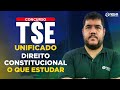 Concurso TSE Unificado 2024 Direito Constitucional: o que estudar?