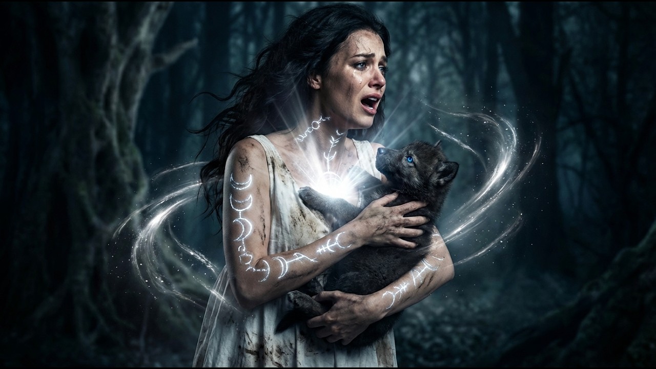 Le Cantó una Canción de Cuna a 1 Cachorro Agonizante—Su Voz Activó el Vínculo Lunar que Todos Creían