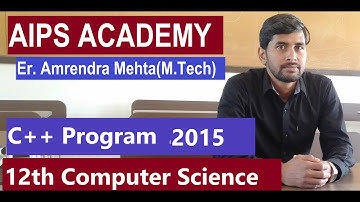#C++ Program JAC 12th 2015 | #Computer Science VVI Questions for 12th 2023 exam | JAC VVI PYQ #AIPS