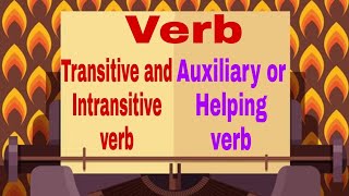 Verb and it's kinds|transitive verb|Intransitive verb|Auxiliary verb|Grammar|English|Study with RM.