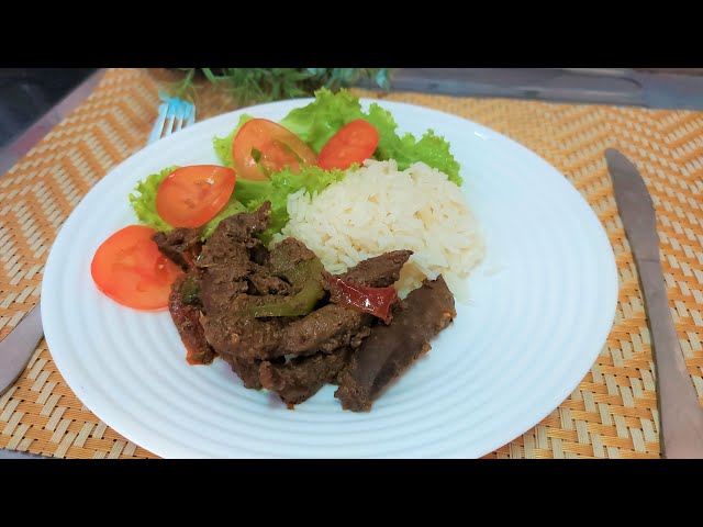 TIRINHAS DE FÍGADO ACEBOLADA RECEITA FÁCIL E MUITO SABOROSA 