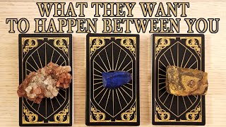 WHAT DO THEY WANT TO HAPPEN BETWEEN YOU?!  PICK A CARD TIMELESS TAROT READING